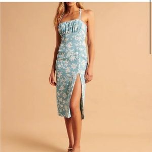 A&F midi wedding guest dress NWT